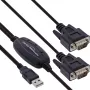 InLine USB 2.0 į 2x Serial adapterio kabelis USB A – 2x 9-pin Sub-D vyriškas 1,5 m