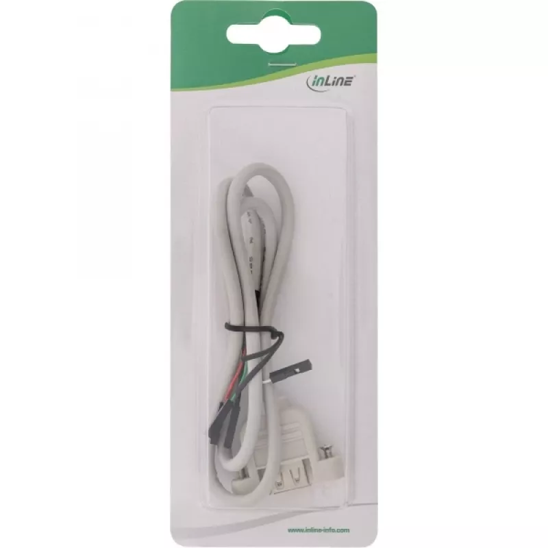 USB 2.0 adapterio laidas InLine 33440F 0,60 m USB A lizdas / vidinis header