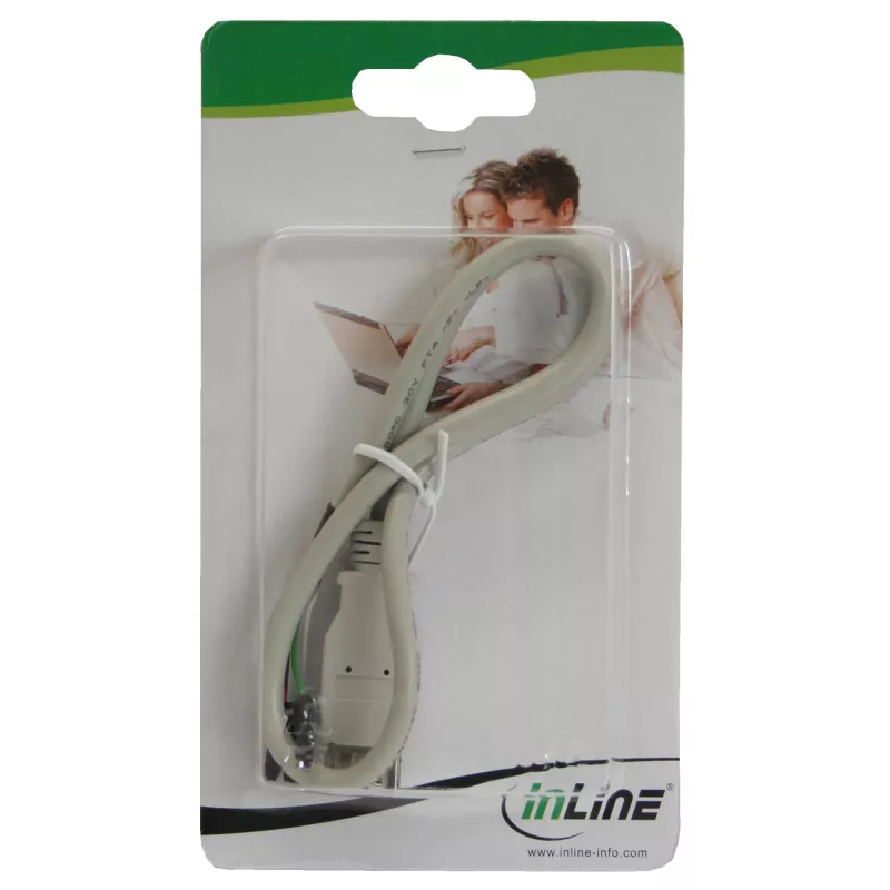 InLine USB 2.0 adapterinis kabelis, lizdas Type A / vidinis header, 0,40 m