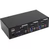 InLine Desktop KVM Jungiklis 2 Prievadai DisplayPort USB 3.0 Hub su Garsu
