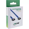 InLine SATA 6Gb/s laidas mažu kištuku 0,3 m su fiksatoriais