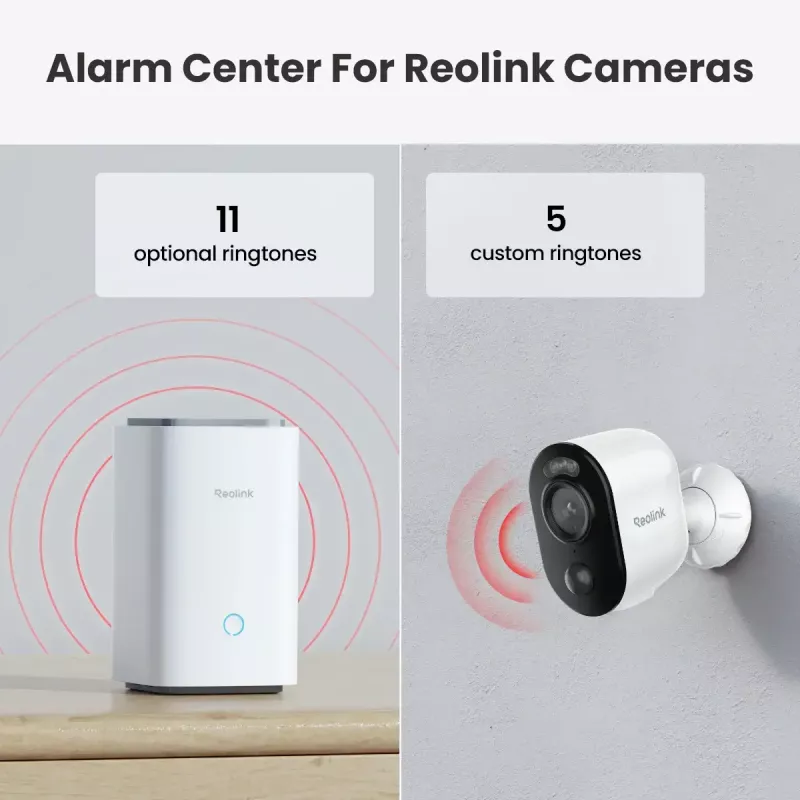 Bazinė stotis Reolink Hub 1 su 2x Argus Series B310, vidaus, balta