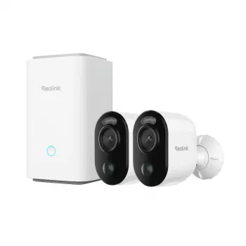 Bazinė stotis Reolink Hub 1 su 2x Argus Series B310, vidaus, balta
