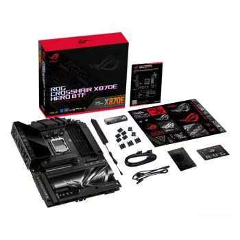 Motininė plokštė ASUS ROG CROSSHAIR X870E HERO BTF — AMD X870E, lizdas AM5, ATX, DDR5, M.2, Wi‑Fi 7
