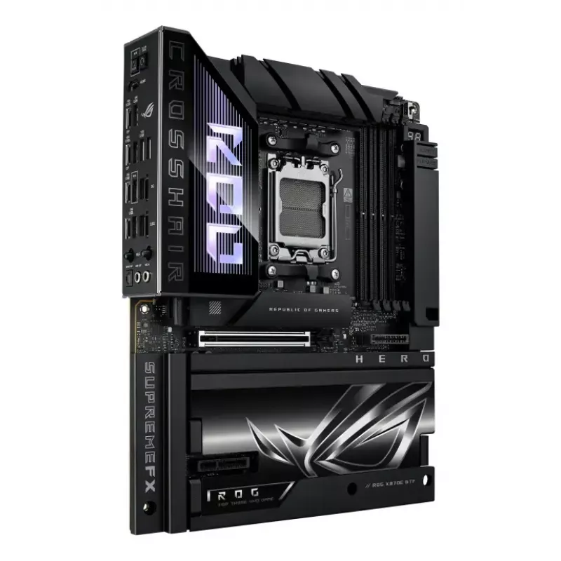 Motininė plokštė ASUS ROG CROSSHAIR X870E HERO BTF — AMD X870E, lizdas AM5, ATX, DDR5, M.2, Wi‑Fi 7