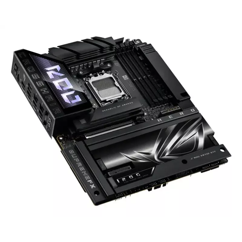 Motininė plokštė ASUS ROG CROSSHAIR X870E HERO BTF — AMD X870E, lizdas AM5, ATX, DDR5, M.2, Wi‑Fi 7