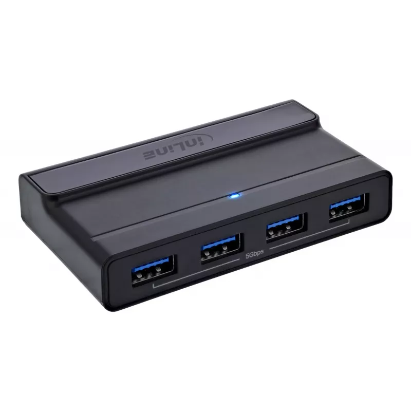 InLine 60604I USB-C perjungiklis su 4 prievadų USB šakotuvu