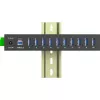 InLine 35396C pramoninis USB 3.2 Gen 1 koncentratorius, 10 prievadų, aliuminio korpusas, juodas