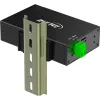 InLine 35396A pramoninis USB 3.2 Gen 1 šakotuvas, 4 prievadai, aliuminio korpusas, juodas