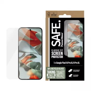 PanzerGlass SAFE. by ® Ekrano apsauginis stiklas, skirtas Google Pixel 10 Pro XL / 9 Pro XL, Classic Fit