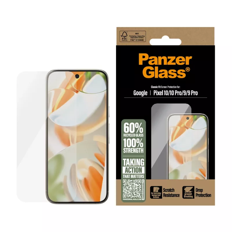PanzerGlass ® Screen Protector Google Pixel 10 | 10 Pro 5G | 9 5G | 9 Pro 5G Classic Fit