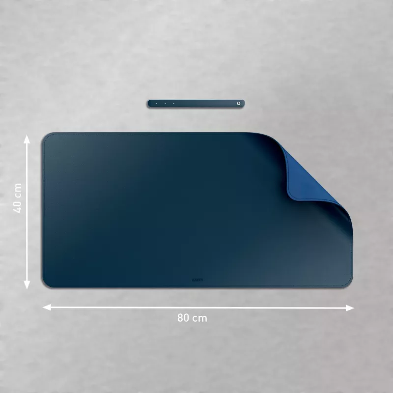 Stalo kilimėlis LEITZ Large Desk Mat, PVC, tamsiai mėlynas, 400 x 800 x 2 mm