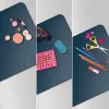 Stalo kilimėlis LEITZ Large Desk Mat, PVC, tamsiai mėlynas, 400 x 800 x 2 mm