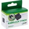 InLine 59971I kabelių laikiklis Universalus kabelių segtuvas Juodas 10 vnt