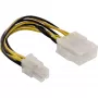 InLine pagrindinės plokštės maitinimo adapteris ATX 2.0/EPS 8pin / 12V ATX1.3 4pin 0.15m