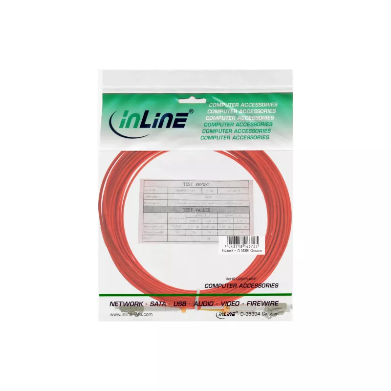 InLine 88522 Dupleksinis optinis kabelis LC/LC 50/125µm OM2 5m