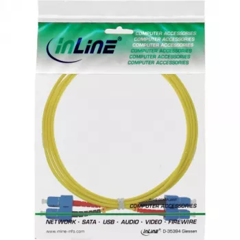 InLine šviesolaidinis duplex kabelis SC/SC 9/125µm OS2 2 m