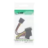 InLine SATA maitinimo adapterio laidas, kištukas į lizdą į 2x SATA + 4 kontaktų Molex maitinimą