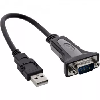 USB 2.0 į Serial adapterio laidas InLine 33306I 0,25 m juodas