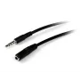 StarTech.com 2 m 3,5 mm 4 kontaktų TRRS ausinių prailginimo kabelis - M/F