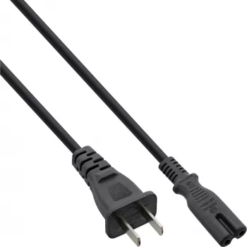 InLine maitinimo laidas su Kinijos kištuku į Euro8 IEC-C7, juodas, 1,8 m