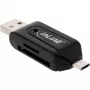 InLine OTG dvigubas kortelių skaitytuvas SD ir microSD 66779