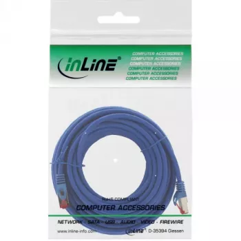 InLine Patch Laidas S/FTP PiMF Cat.6 250MHz varis halogeno neturintis mėlynas 15m