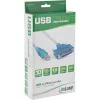 USB spausdintuvo laidas InLine 33397I 1,8 m USB A tipas (vyriškas) – DB25 (moteriška)