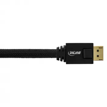 InLine aktyvus DisplayPort kabelis, juodas, paauksuotais kontaktais, 15 m