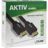 InLine DisplayPort aktyvus kabelis, juodas, auksuoti kontaktai, 25 m
