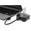 InLine USB 3.0 Multifunkcinis adapteris, 2xUSB-A, RJ45, SD/MicroSD kortelių skaitytuvas, juodas