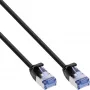 Patch laidas InLine Slim round U/FTP Cat.6A RJ-45 1,5 m juodas