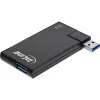InLine USB 3.0 sukamas USB centras, 4 prievadai, juodas