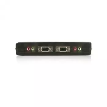 „StarTech.com“ 4 prievadų juodas USB KVM jungiklio rinkinys su kabeliais ir garsu