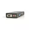 „StarTech.com“ 4 prievadų juodas USB KVM jungiklio rinkinys su kabeliais ir garsu