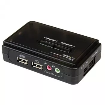 StarTech.com SV211KUSB 2 prievadų USB KVM jungiklio rinkinys su garsu ir kabeliais