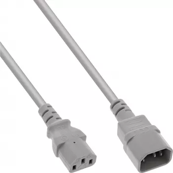 InLine šalto įrenginio ilgintuvas, C13 / C14, pilka, 0,75 m