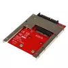 StarTech.com SAT32MSAT257 mSATA SSD – 2,5 colio SATA perėjimo adapteris, 22 kontaktų SATA, 6 Gbit/s, CE, juodas/raudonas/sidabrinis