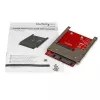 StarTech.com SAT32MSAT257 mSATA SSD – 2,5 colio SATA perėjimo adapteris, 22 kontaktų SATA, 6 Gbit/s, CE, juodas/raudonas/sidabrinis
