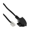 InLine TAE-F Vokietijos telefono laidas Telekom/Siemens TAE-F / RJ11 6P4C M/M, 6 m