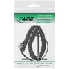 InLine Spiralinis ragelio laidas, RJ10 4P4C M/M, juodas, max. 4 m