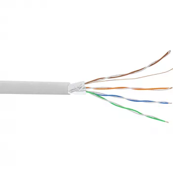 InLine telefono kabelis 8 gyslų kietas montavimo 4x2x0,6 mm ekranuotas 25 m