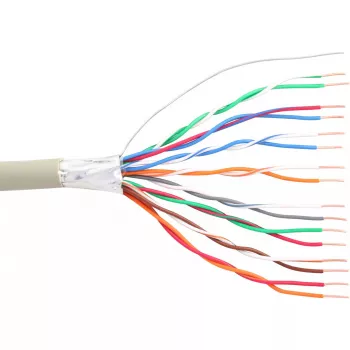 InLine telefono kabelis 16 gyslų kietas montavimui 8x2x0,6 mm ekranuotas 25 m