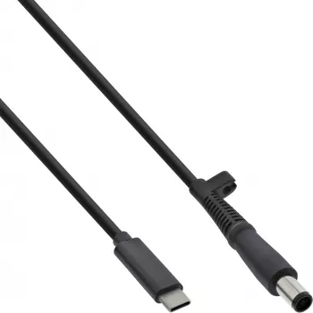 InLine USB-C į HP nešiojamąjį kompiuterį (apvalus/didelis) įkrovimo laidas, 2 m