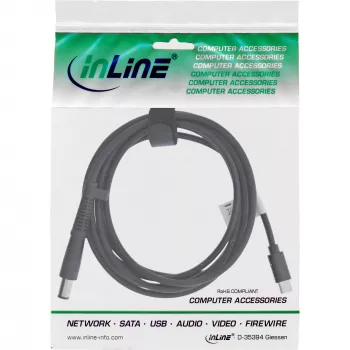 InLine USB-C į HP nešiojamąjį kompiuterį (apvalus/didelis) įkrovimo laidas, 2 m
