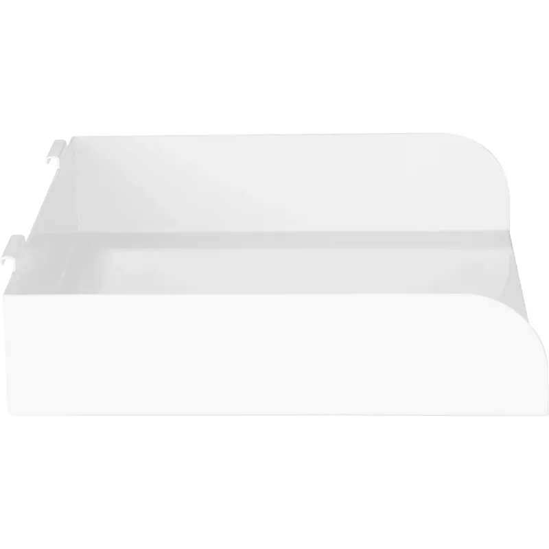 InLine Slatwall Shelf didelė balta plieninė 318mm 250mm 68mm