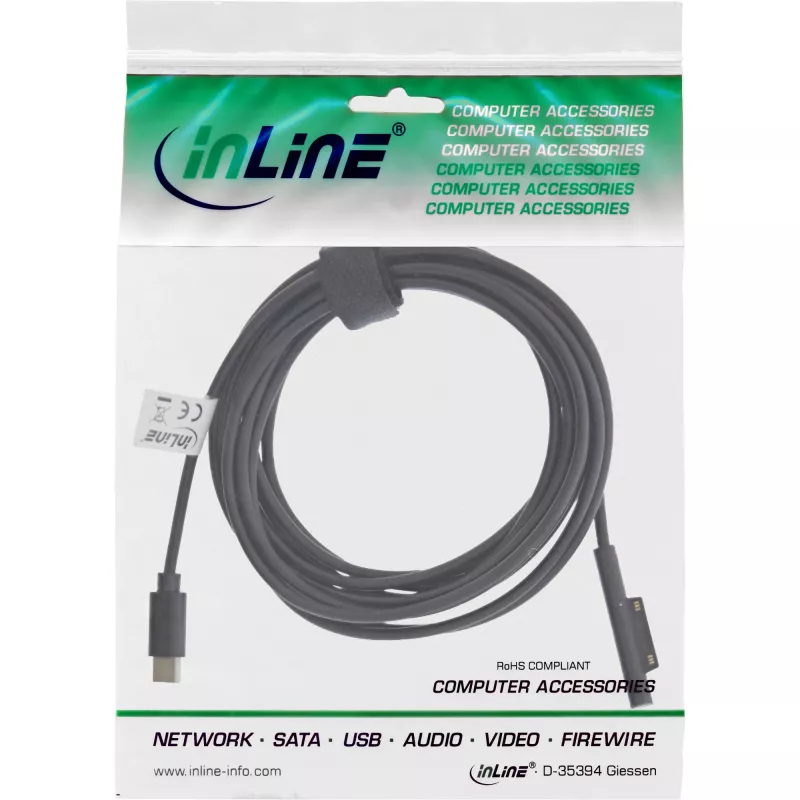 USB-C į Surface įkrovimo laidas InLine 26670B 3m