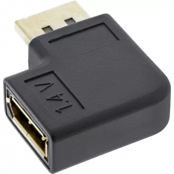 InLine DisplayPort adapteris DisplayPort kištukas lizdas kairysis kampuotas 17199L
