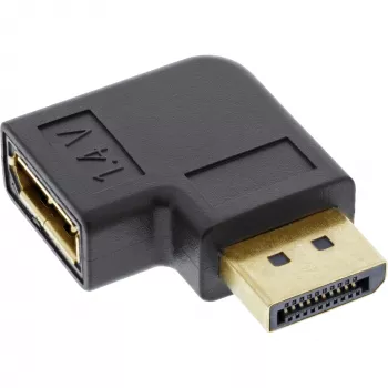 InLine DisplayPort adapteris, DisplayPort kištukas / lizdas stačiu kampu