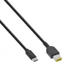 InLine USB-C į Lenovo nešiojamojo kompiuterio (stačiakampis) įkrovimo laidas, 2 m